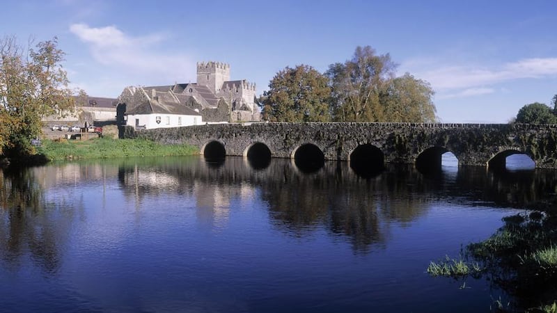 Holy Cross Abbey on the banks of the Suir, in the village of Holycross. Photograph: IIC/Axiom/Getty
