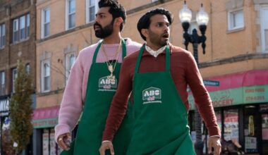 This image released by Disney shows Saagar Shaikh, left, and Asif Ali in a scene from "Deli Boys."