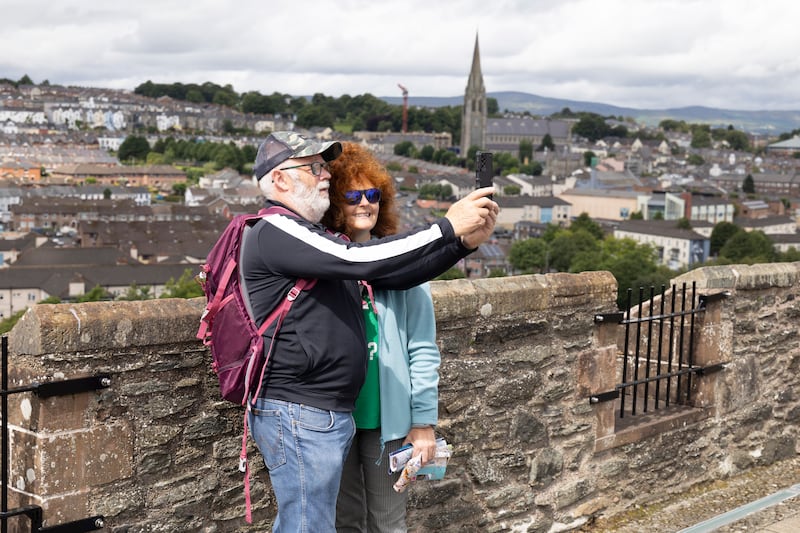 Tourists Peter and Nicola Kelly from Kilmore in Co Wexford. Photograph: Joe Dunne