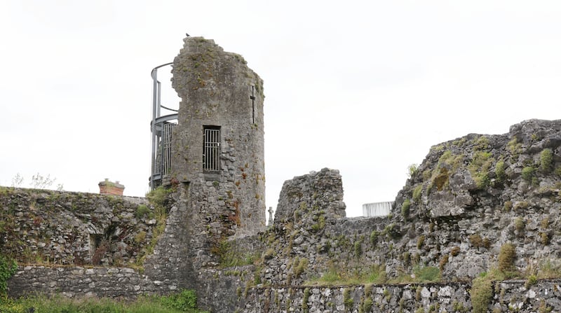 Preserved tower and wall in Athenry. Photograph: Joe O'Shaughnessy