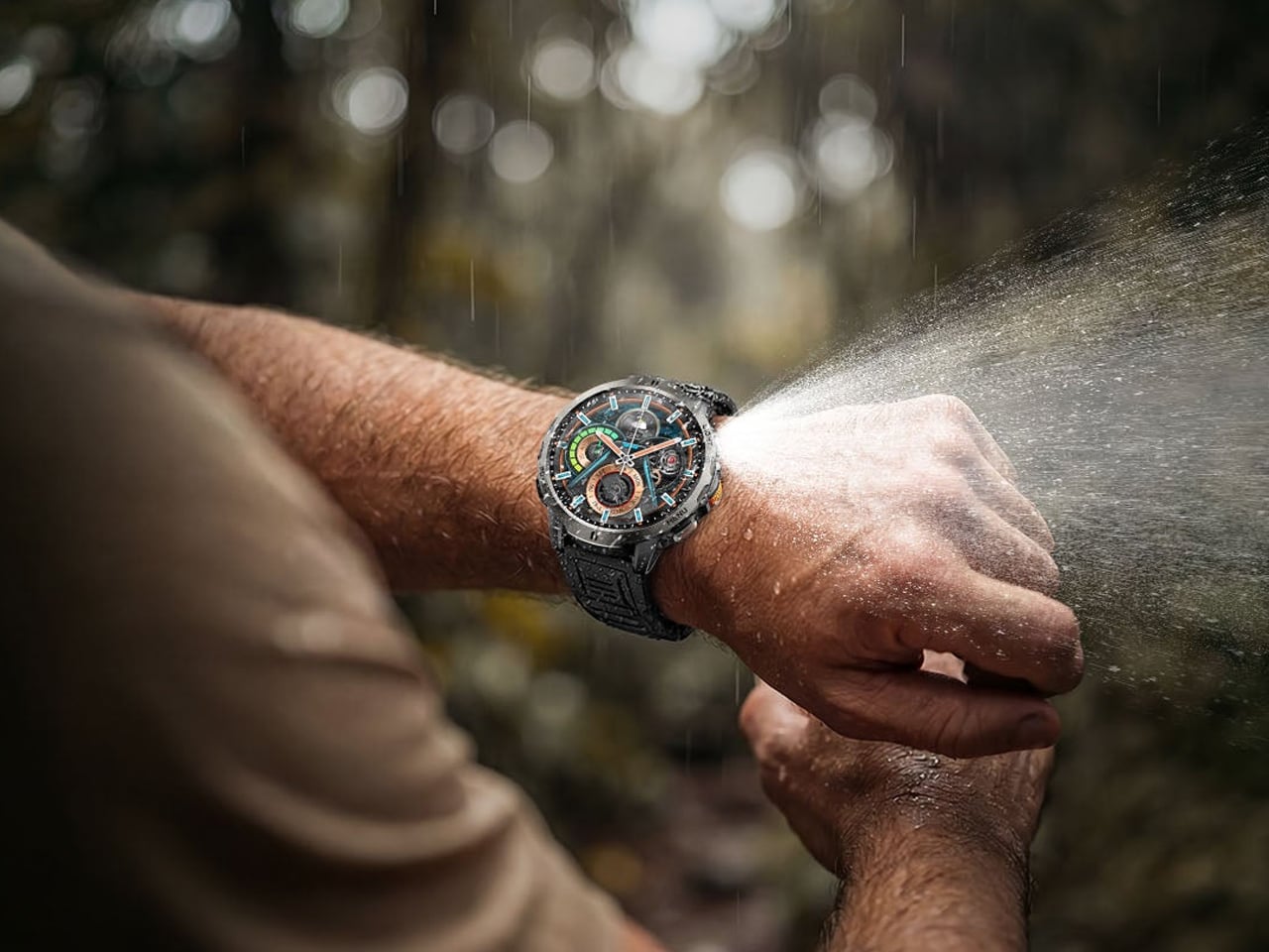 Rogbid SpinR is a rugged, budget-friendly smartwatch with optical scroll wheel for navigation