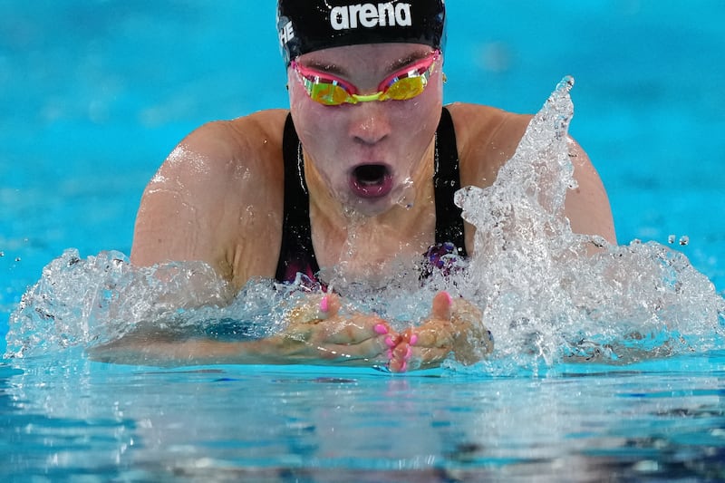 Ireland's Ellen Walshe competes in a semi-final of the women's 200m individual medley. Photograph: Dimitar Dilkoff/AFP via Getty