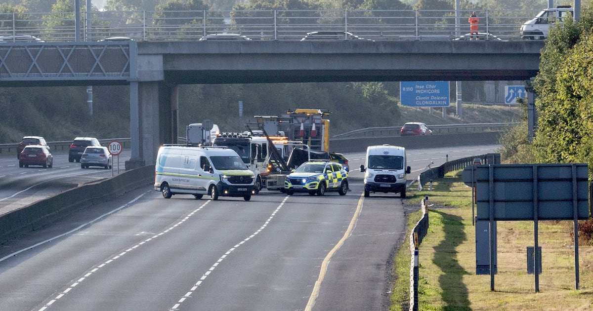 M50 flyover barriers not designed to stop head-on collisions, says TII, following fatal incident – The Irish Times