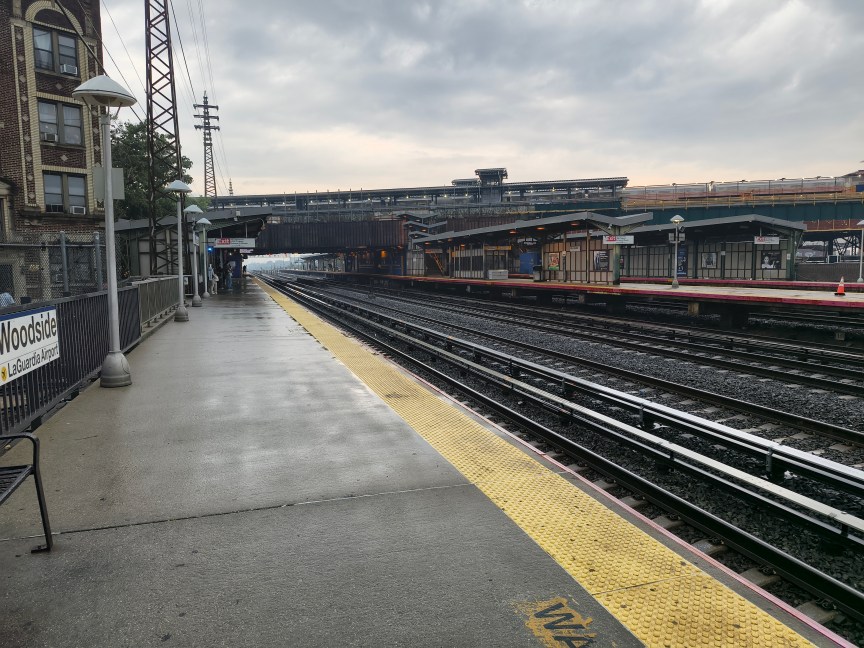 Woodside train station platform