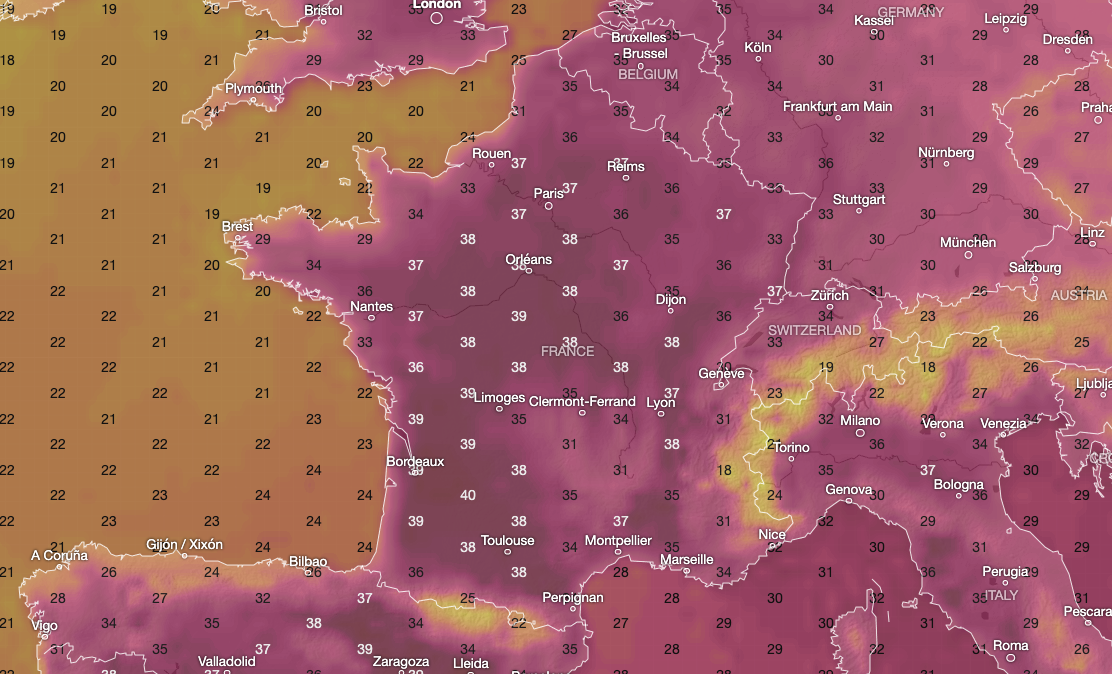 France has suffered several intense heatwaves in 2026, causing thousands of excess deaths