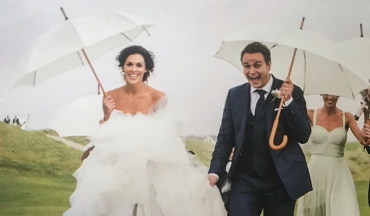 Glenda Gilson and Rob Naughton's wedding day. Pic: Glenda Gilson/Instagram