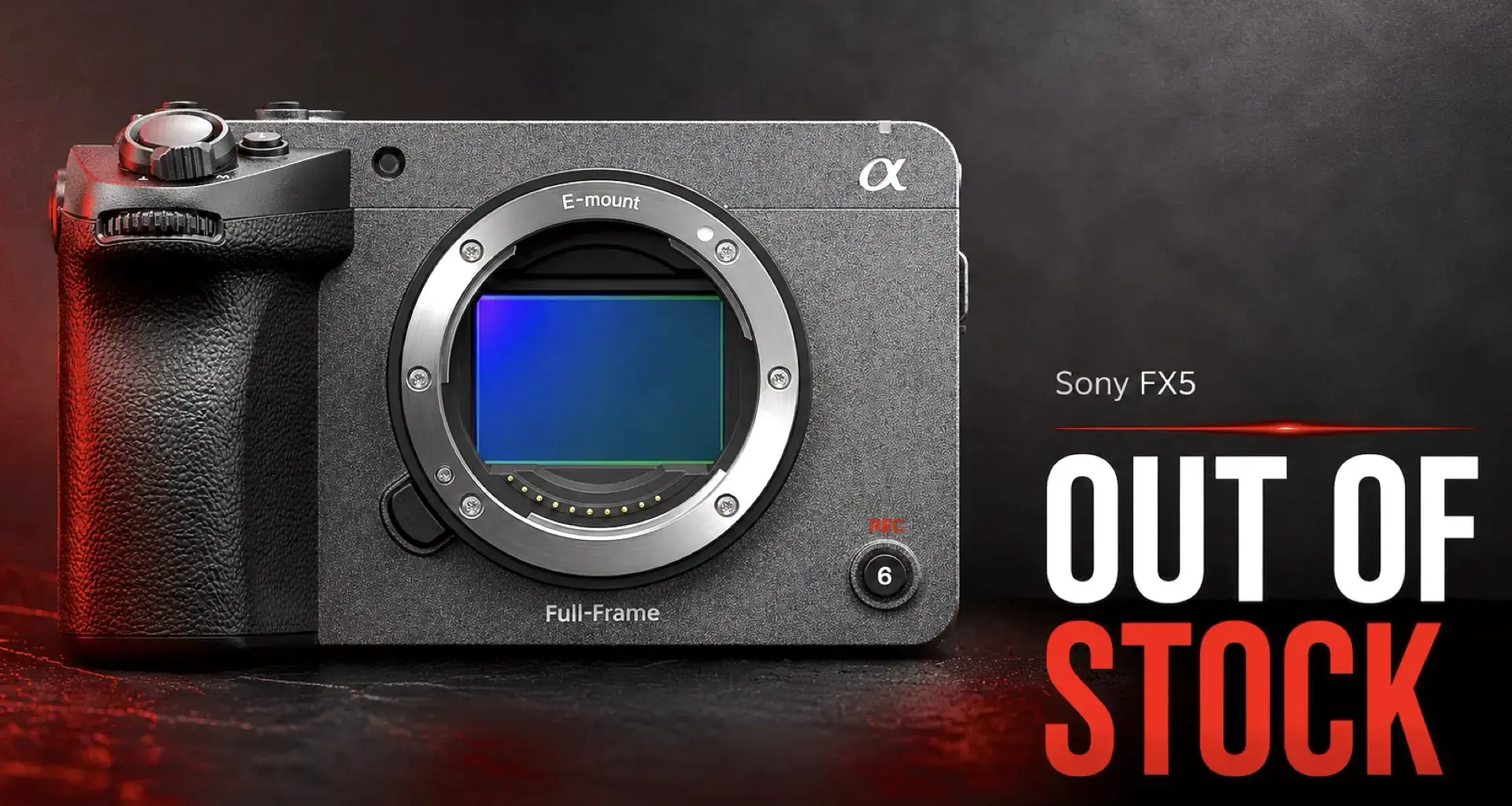 Sony FX5 Hits Amazon, Already Listed as 'Temporarily Out of Stock'