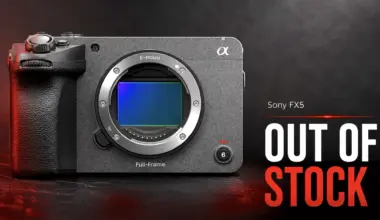 Sony FX5 Hits Amazon, Already Listed as 'Temporarily Out of Stock'