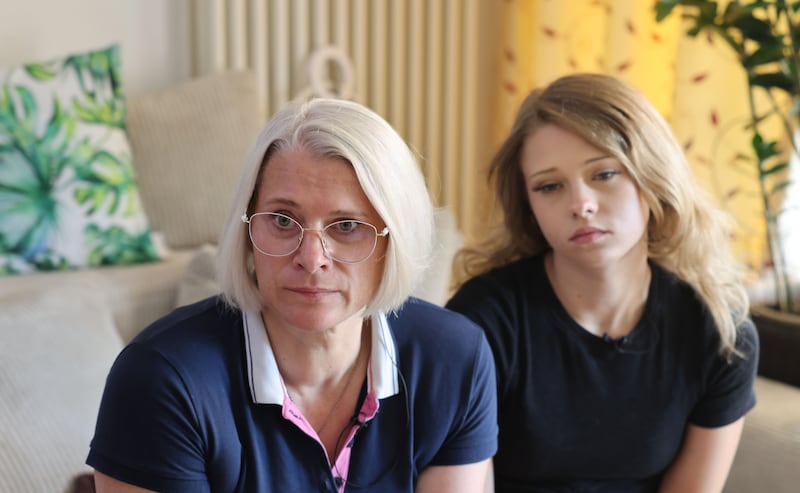 Iwona and her daughter Paula, who was 14 at the time of the alleged sexual abuse by Patrick Frei. Photograph: Alan Betson/The Irish Times

