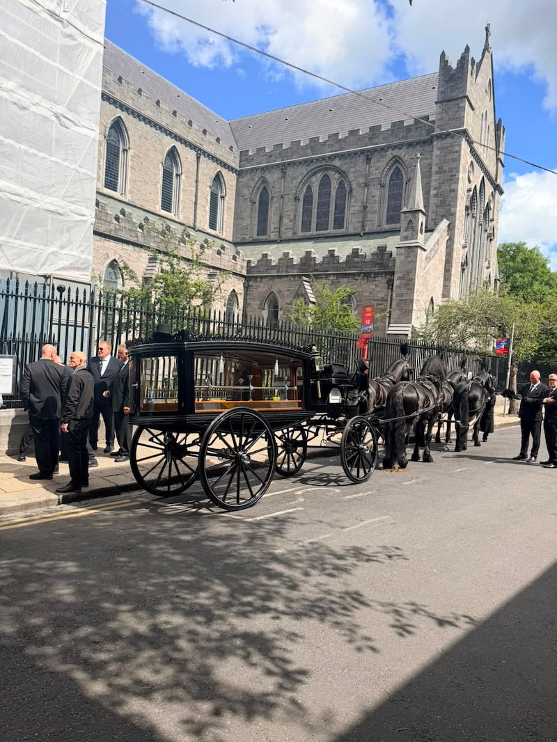 Glen Hansard funeral cortège. Photo: Conor Pope