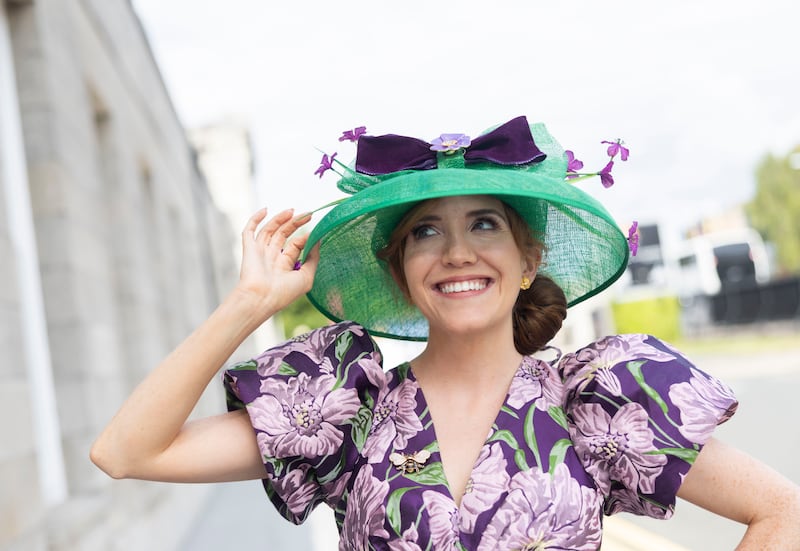 Sarah Bradley from Stillorgan, attends Ladies Day at the Dublin Horse Show. Photo: Sam Boal/Collins Photos 

