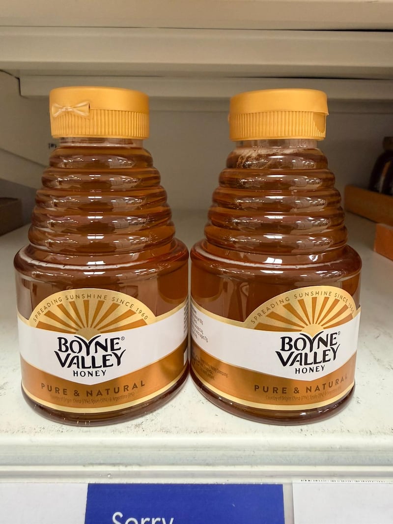 Boyne Valley's Pure & Natural Honey blend is made up of 71 per cent Chinese honey, 21 per cent Spanish and 8 per cent Argentinian