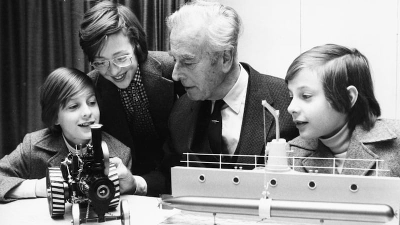 Louis Mountbatten with his grandsons Nicholas Knatchbull, Ashley Hicks and Timothy Knatchbull. Mountbatten and Nicholas were killed in an IRA bombing 47 years ago. Photograph: David Ashdown/Keystone/Getty