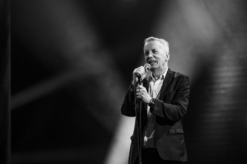 Comedian Frank Skinner performing his show 30 Years of Dirt