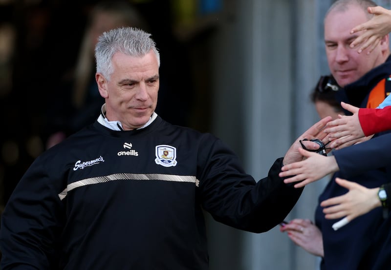 Galway manager Pádraic Joyce reacted enthusiastically to Seán Fitzgerald's news about the possibility of going on Love Island. Photograph: James Crombie/Inpho
