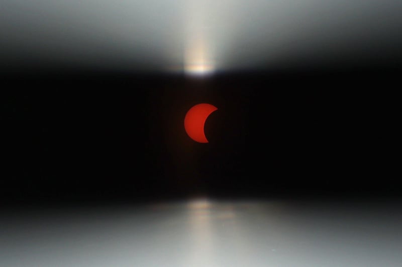 The full solar eclipse seen from Dunsink Observatory. Photograph: Clodagh Kilcoyne
