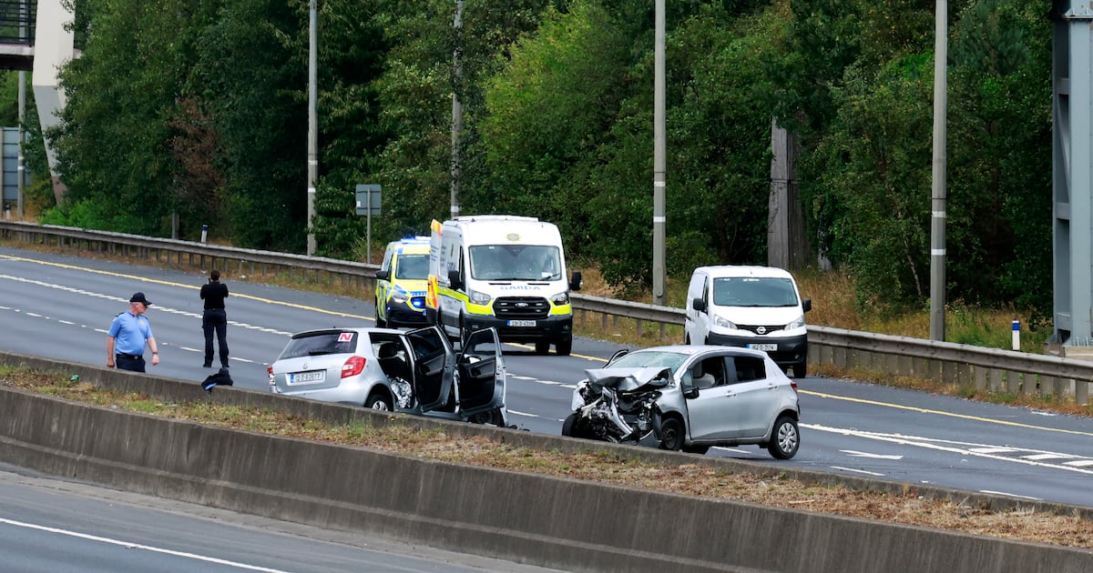 Car involved in M50 crash that left nine in hospital was stolen before incident – The Irish Times
