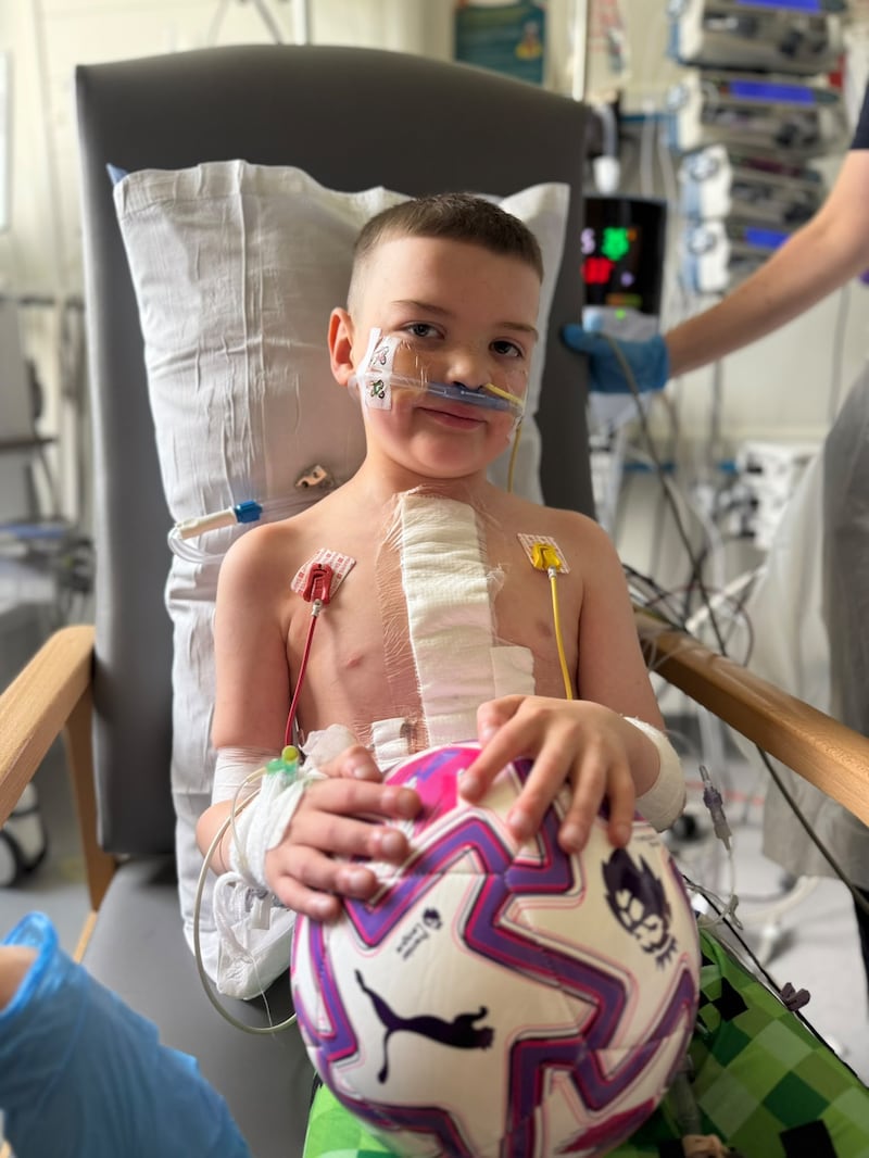 Daithi Mac Gabhann after his operation