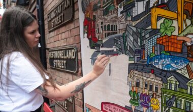 Inside Belfast-based artist’s 100-hour mural capturing the spirit of the Fleadh – The Irish News
