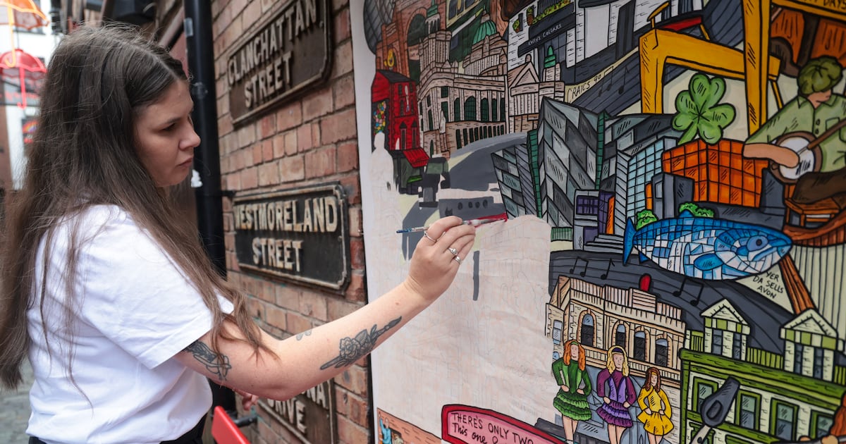 Inside Belfast-based artist’s 100-hour mural capturing the spirit of the Fleadh – The Irish News