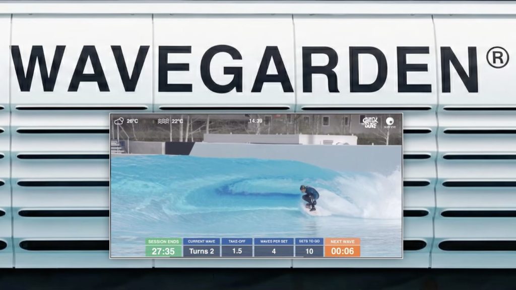 Wavegarden surfing lagoon video
