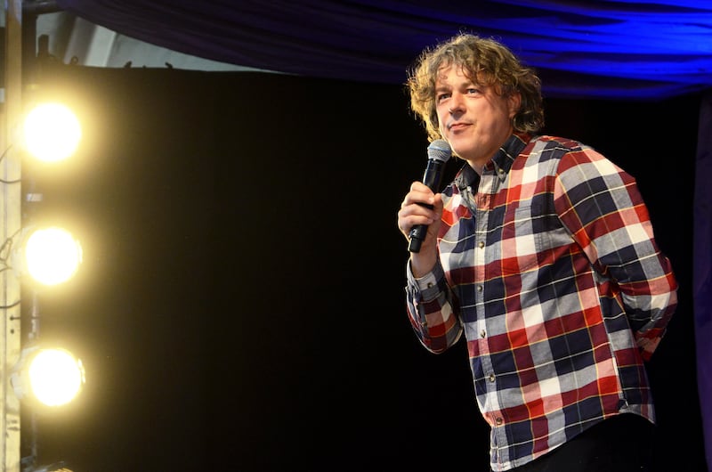 Alan Davies on stage in 2015. Photograph: Matthew Baker/WireImage