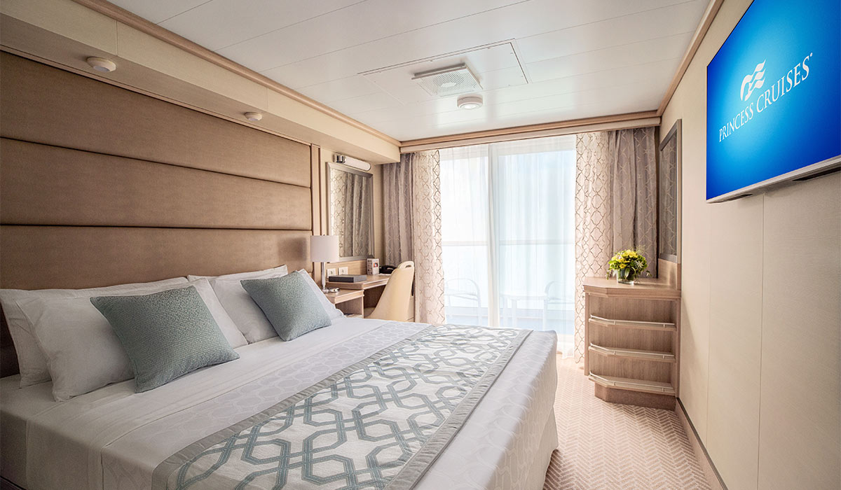 Princess Cruise bedroom. Pic: Supplied