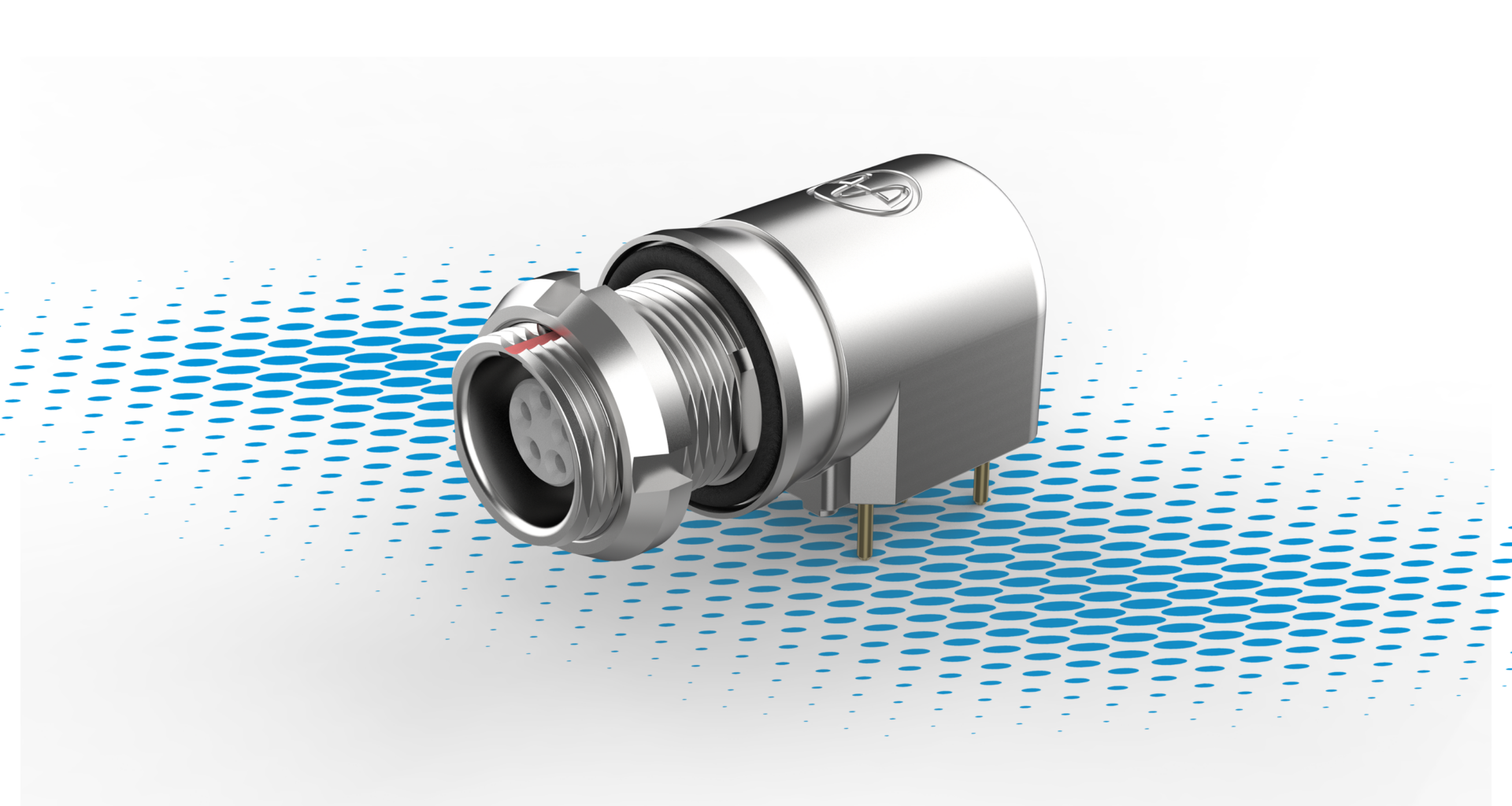 90° PCB Socket for Metallic Circular Connector Series