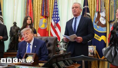 Trump signs order to limit childhood vaccines and split MMR shots - BBC