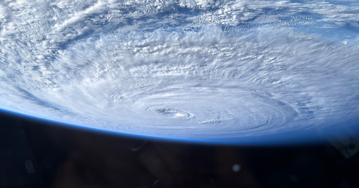 Astronaut Snaps Photo of a Super Typhoon With His Phone