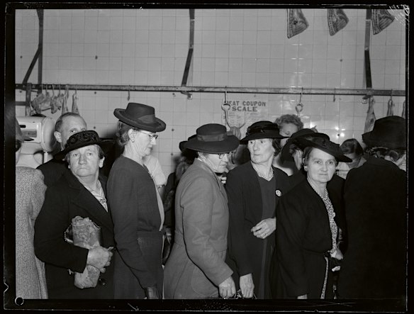 If Max Dupain had a favourite image, Meat Queue,  1946 was it. 