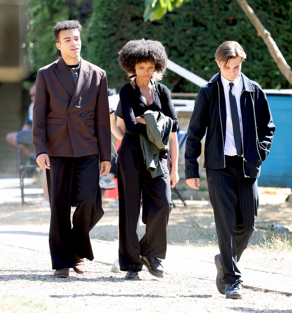 josh goodwin, jasmine fisher, tommy moon, eastenders filming funeral scenes