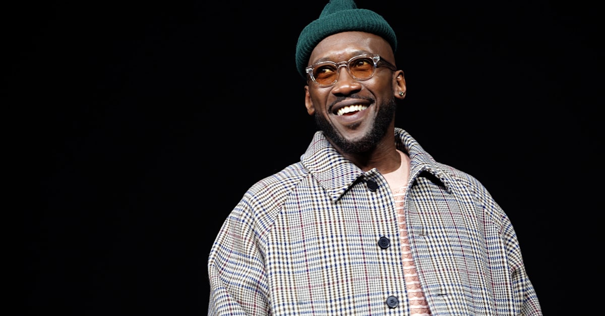Mahershala Ali speaks onstage during the Amazon MGM Studios CinemaCon 2026 Presentation at The Colosseum at Caesars Palace on April 15, 2026 in Las Vegas, Nevada.