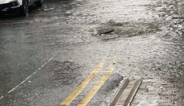 “Dirty water” floods onto county Kilkenny town street