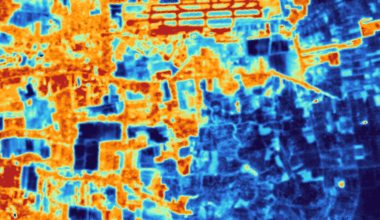 satellite thermal infrared map