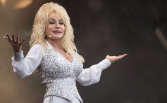 Dolly Parton performs on the Pyramid Stage during Day 3 of the Glastonbury Festival at Worthy Farm on June 29, 2014 in Glastonbury, England.