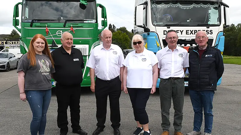 Donegal hauliers begin trek around Ireland for cancer charities