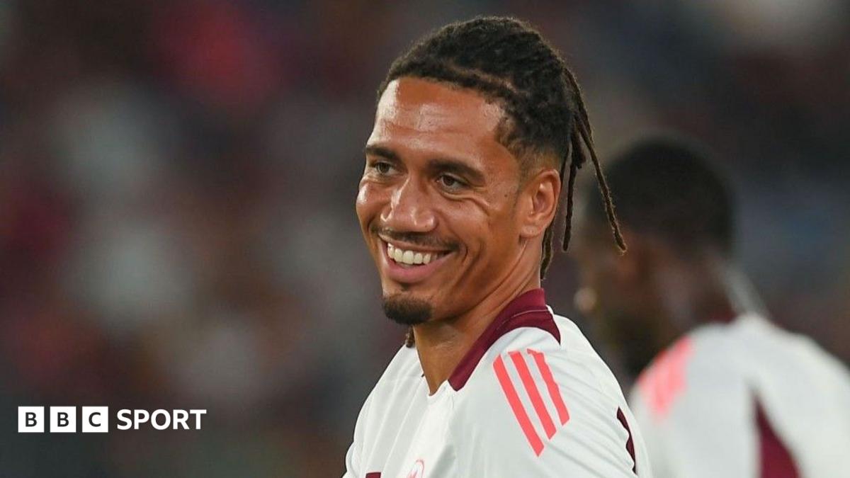 Chris Smalling smiles