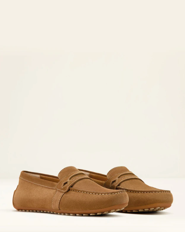 Ariat Brown Selene Suede Driving Moccasin Shoes driver shoes