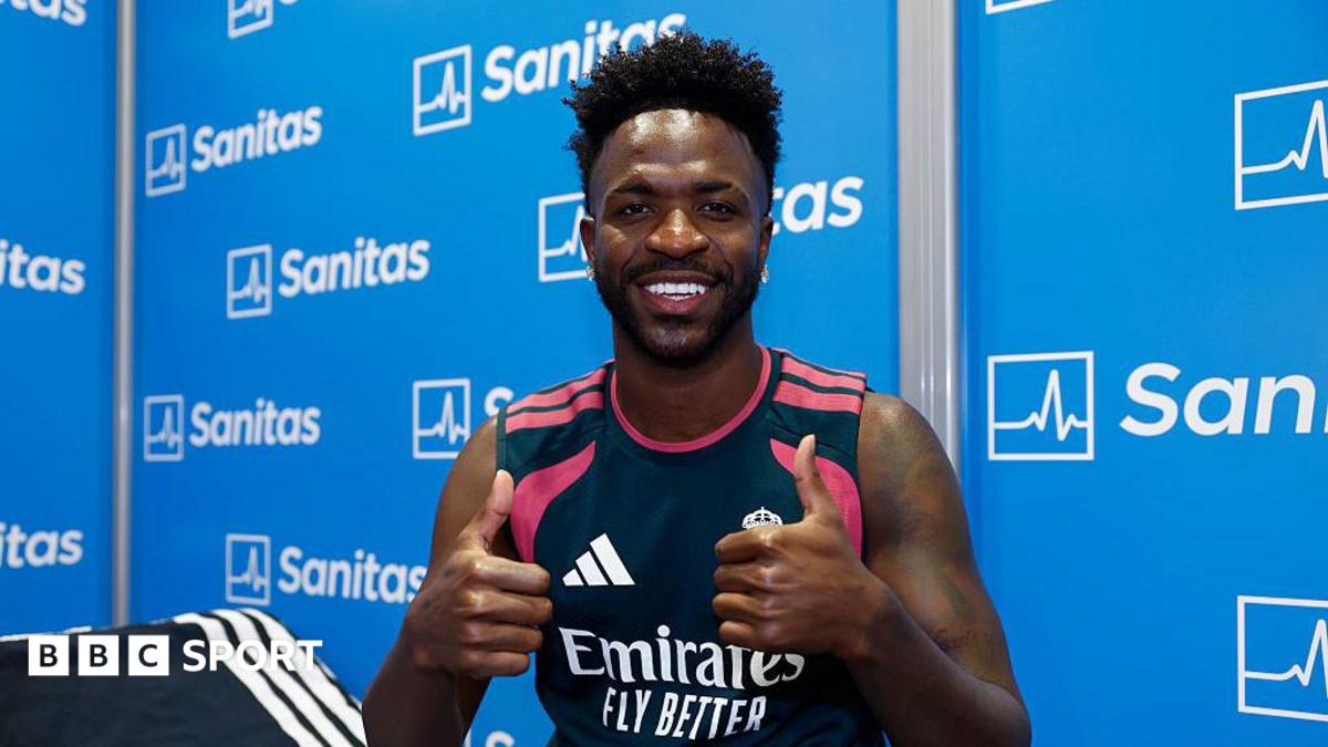 Vinicius Junior having his pre-season medical