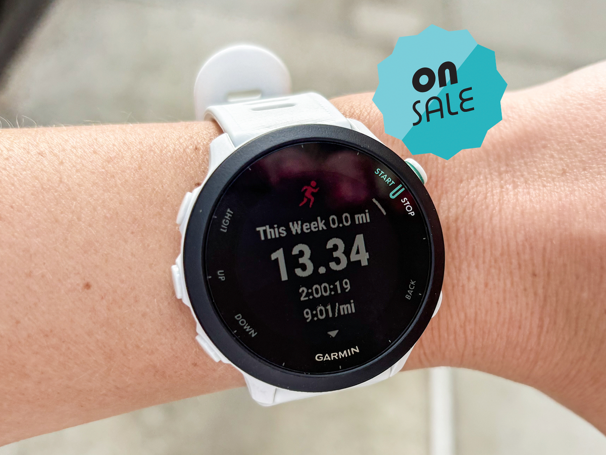 Garmin's Forerunner 55 GPS Watch Is 35% Off at Amazon
