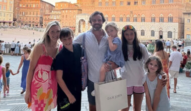 Jackie and Ben Foden celebrate wedding anniversary with family trip