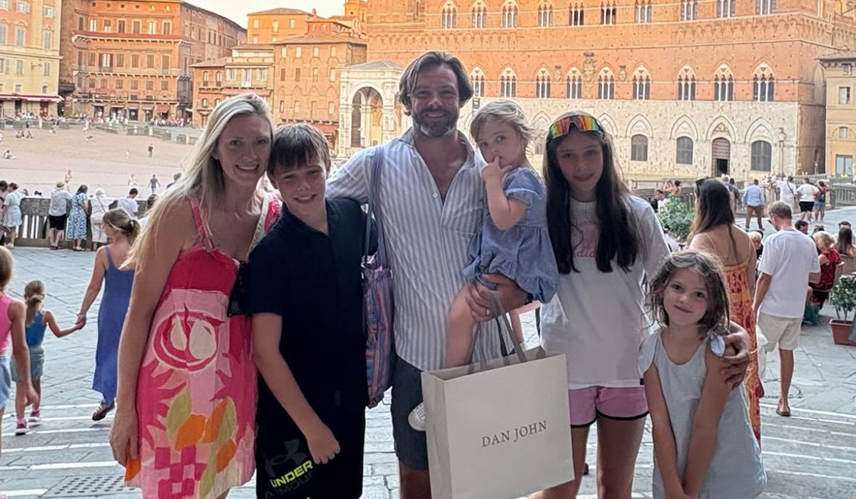 Jackie and Ben Foden celebrate wedding anniversary with family trip