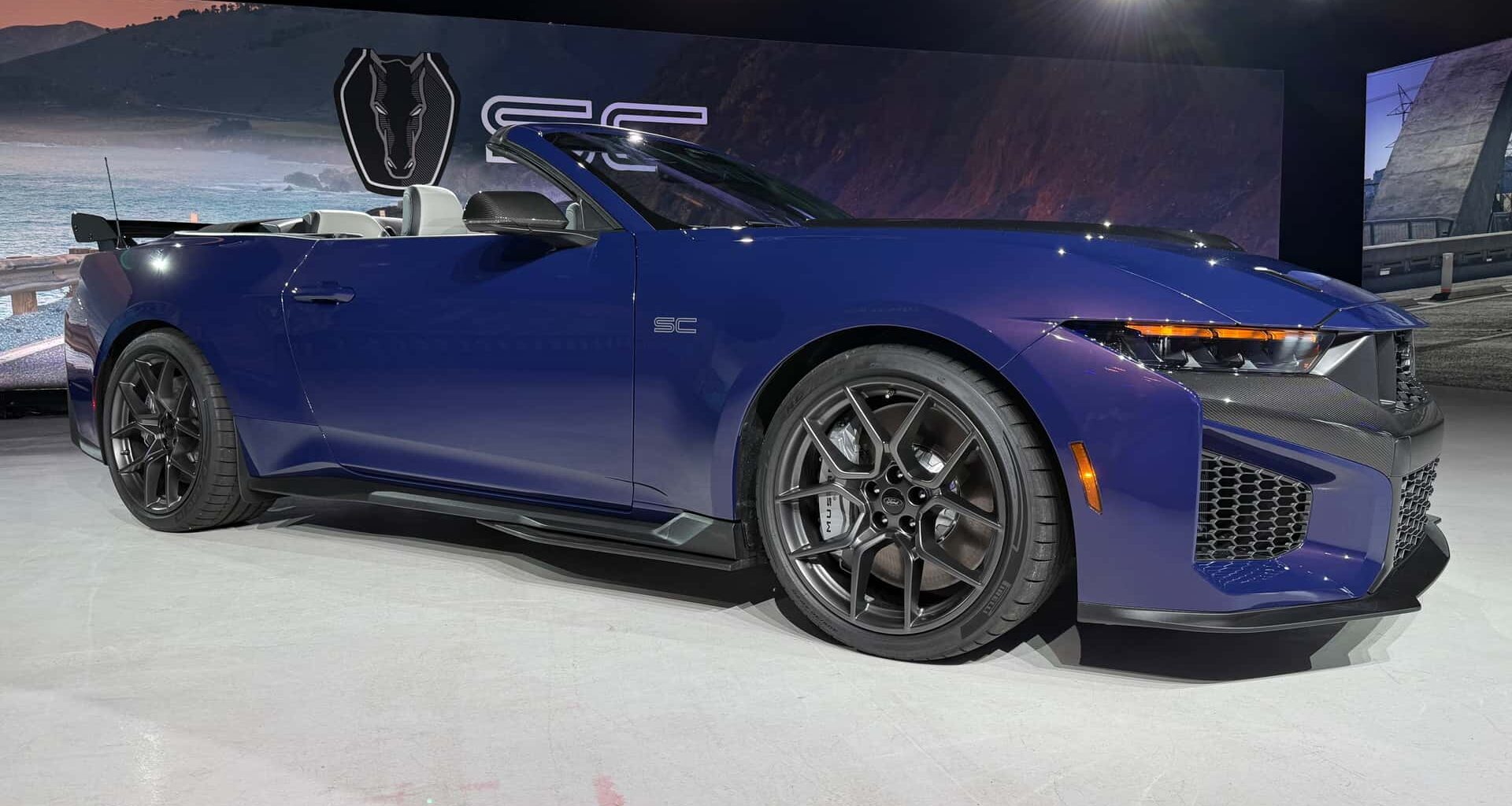 Ford Mustang Dark Horse SC Convertible Revealed: A 795-HP Roofless Grand Tourer