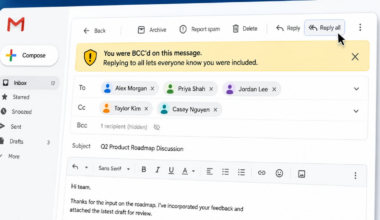 Gmail Adds Privacy Warning for BCC Reply All