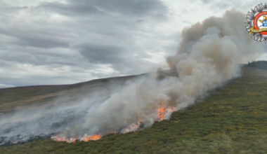 Firefighters respond to large wildfire at Glencullen in Dublin Mountains