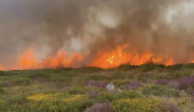 Wildfire at Glencullen in Dublin Mountains has reduced 'considerably'
