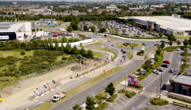 Significant milestone as construction progresses on First BusConnects Corridor at Liffey Valley