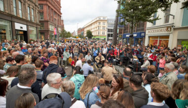 Fleadh revellers getting last train home from Belfast arrive at locked Newry train station