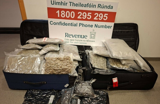 Revenue officers seize €584k worth of cannabis and €368k of crystal meth in Dublin Airport
